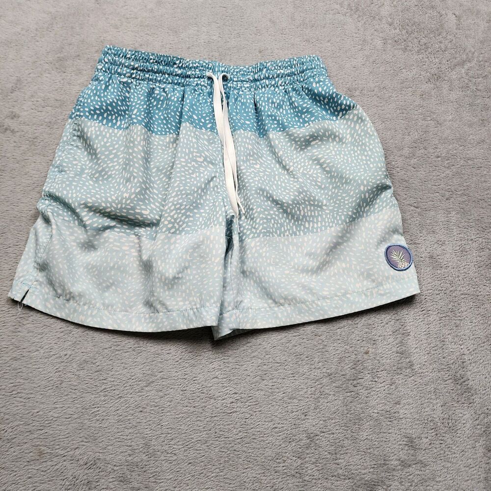 Chubbies Mens S Blue Drawstring Shorts 5.5 Inseam Elastic Waist Casual Summer